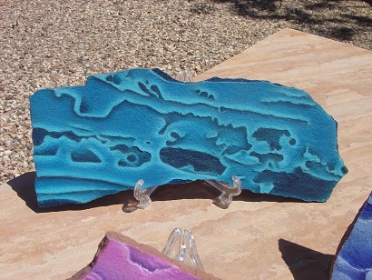 Image Flagstone Abstract Art - California Wave